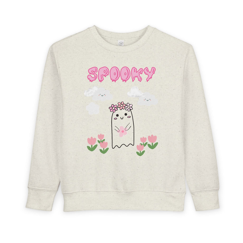 Spooky Floral Ghost Toddler Sweatshirt