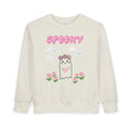 Spooky Floral Ghost Toddler Sweatshirt