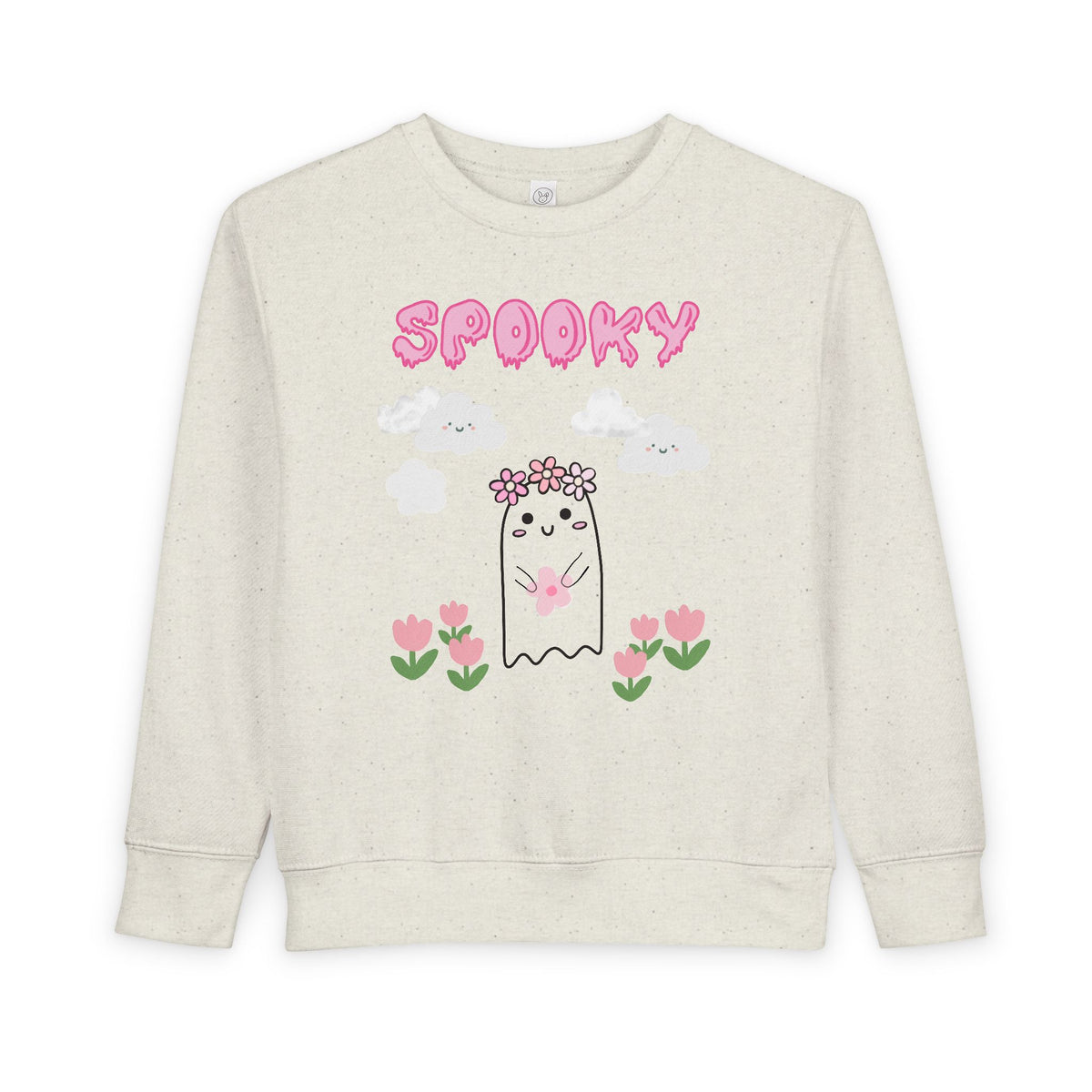 Spooky Floral Ghost Toddler Sweatshirt