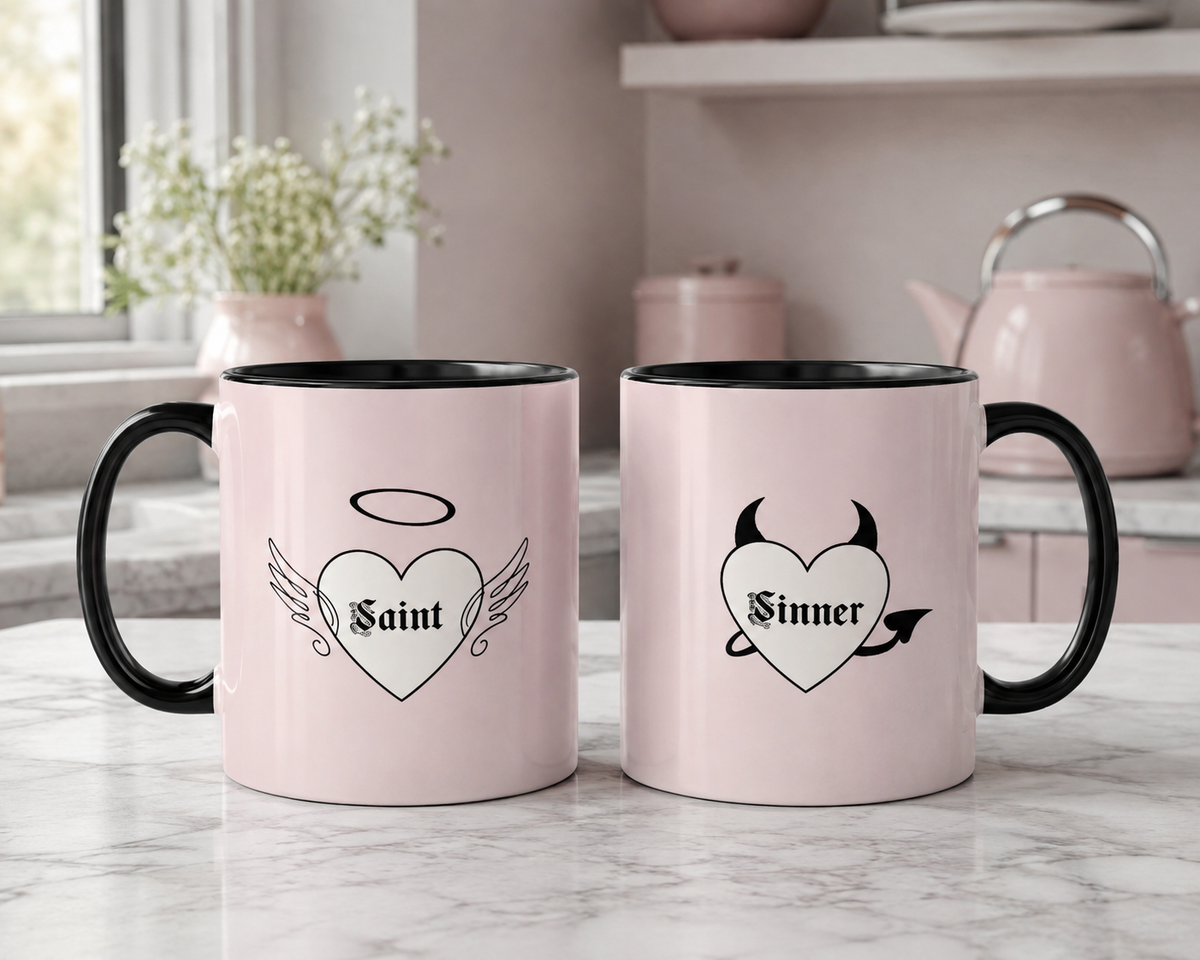 Saint n' Sinner Coffee Cup (11/15oz)
