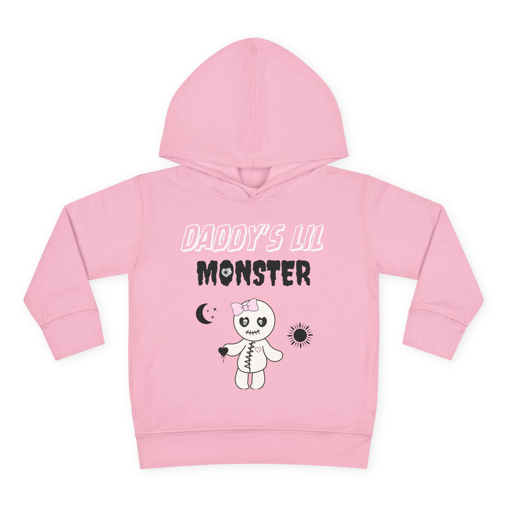 Toddler Hoodie — "Daddy's Lil Monster" Skeleton Pullover