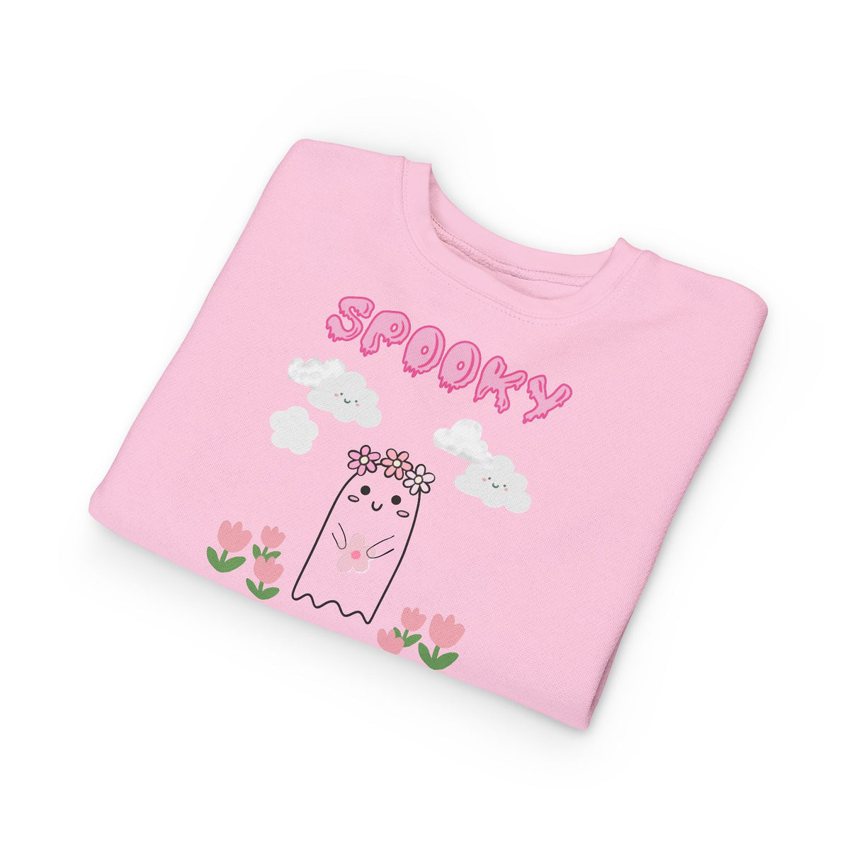 Spooky Floral Ghost Toddler Sweatshirt