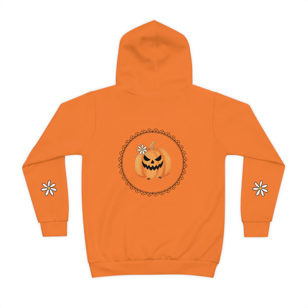 Kids Halloween Hoodie - 'Spooky Vibes' Pumpkin Design
