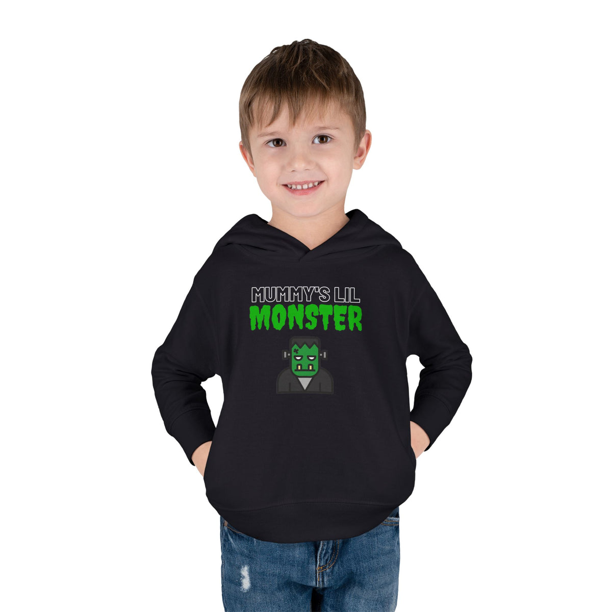 Toddler Hoodie — "Mummy's Lil Monster" Halloween Pullover