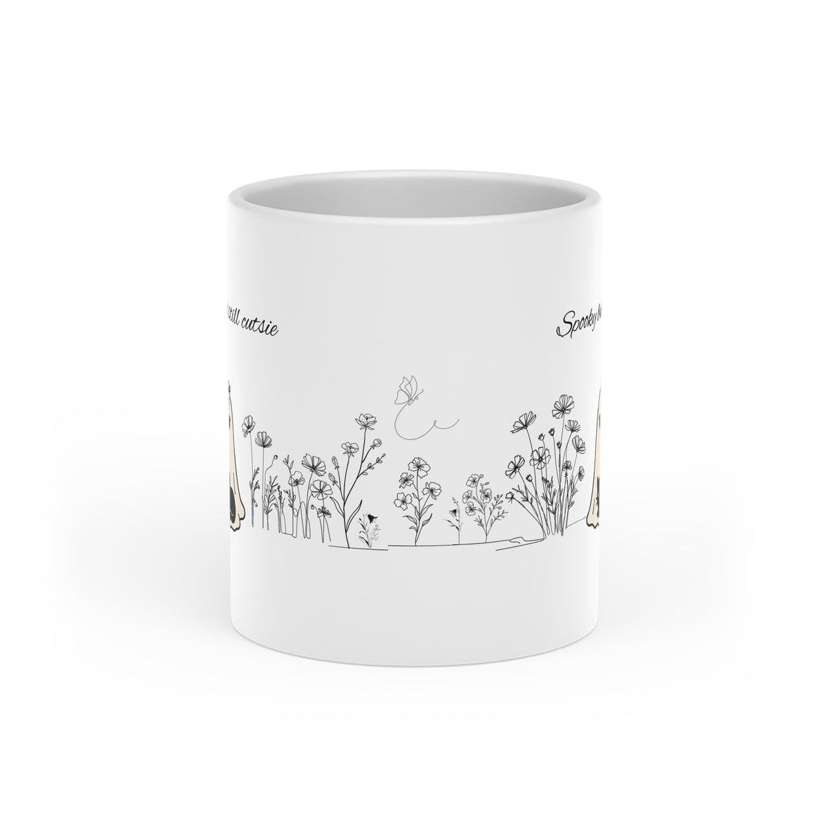 Heart-Shaped Cutie Ghost Mug Gift