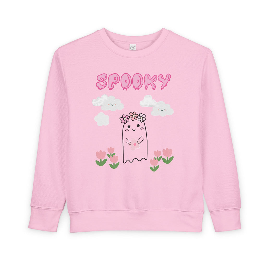 Spooky Floral Ghost Toddler Sweatshirt