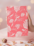 Cotton Bound Notebook 20x15cm - 96 pages - Pink Floral