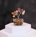 Mini Gemstone Tree on Orgonite Base - Multi Stones (15 stones)
