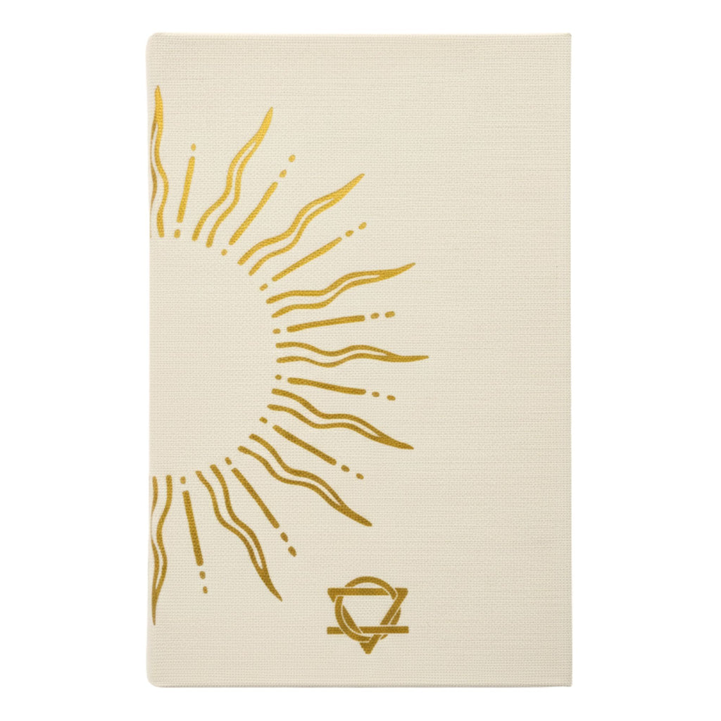 Ivory Gratitude Journal with Gold Lining - 120 pages - My Days are Full of Sun