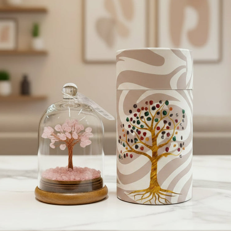 Gemstone Dome Garden - Rose Quartz  - 30 chipstones