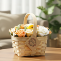 Large Orange Bouquet in Wicker Basket