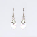 Shell & Silver Earrings - Three Hearts - MOP