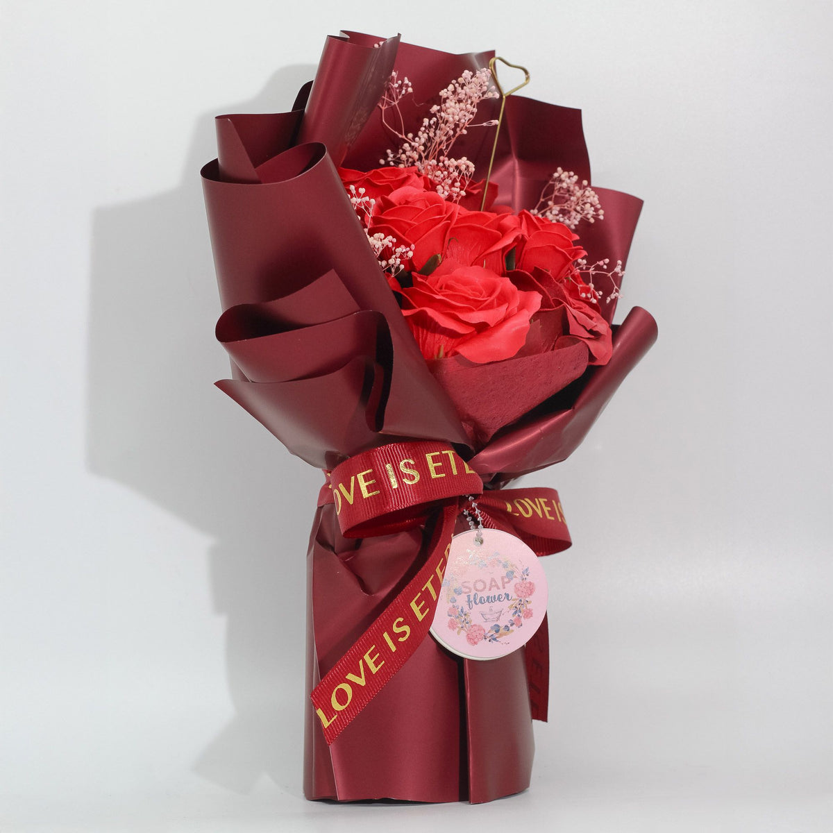 Large Red Roses Bouquet - Love is Eternal -  Soap Bouquet