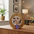 Gemstone Tree Garden - Mango Wood Ring - Amethyst - 60 chipstones