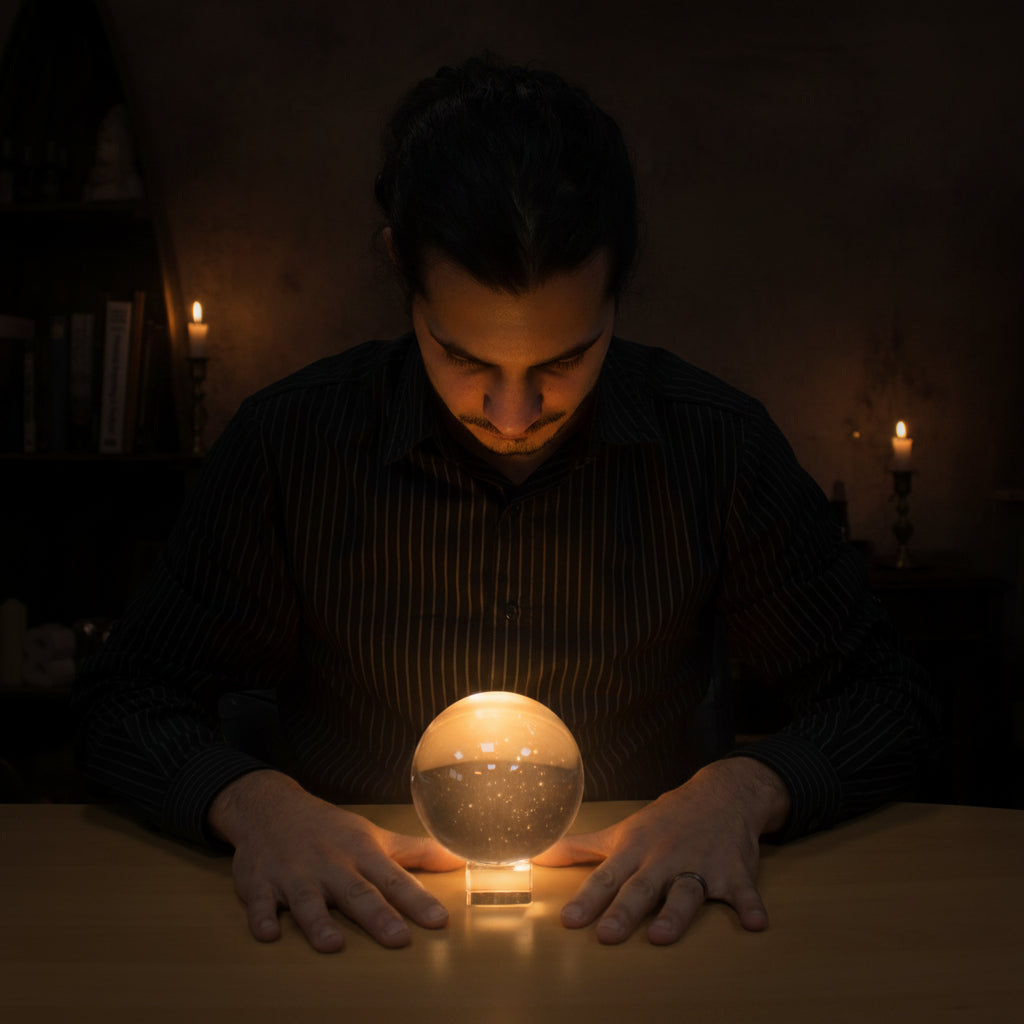 Crystal Ball on Stand 130mm