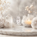 Raw Gemstone Pendulum - Rock Quartz