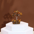 Mini Gemstone Tree On Orgonite Base - Tigereye (15 stones)