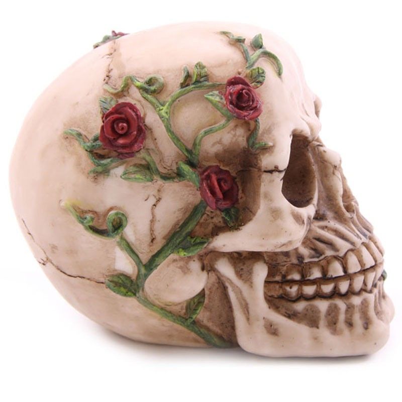 Skull with Roses