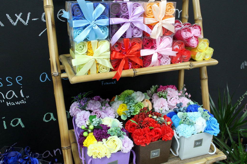 Soap Flower Bouquet - Autumn Flowers