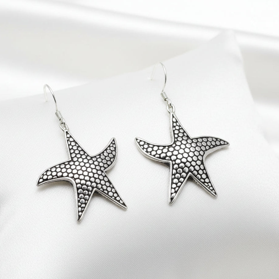 Silver Earrings - Star Fish