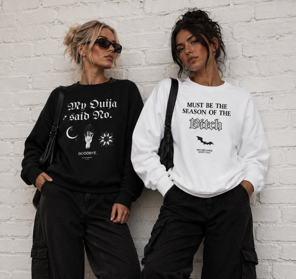 My Ouija Said No Sweatshirt – Gothic Occult Champions Crewneck for Witches & Halloween